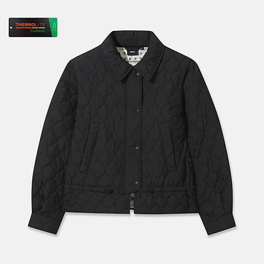 여성 써모퍼프 러플 패딩자켓