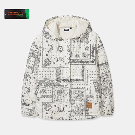 여성 써모퍼프 후드 패딩자켓