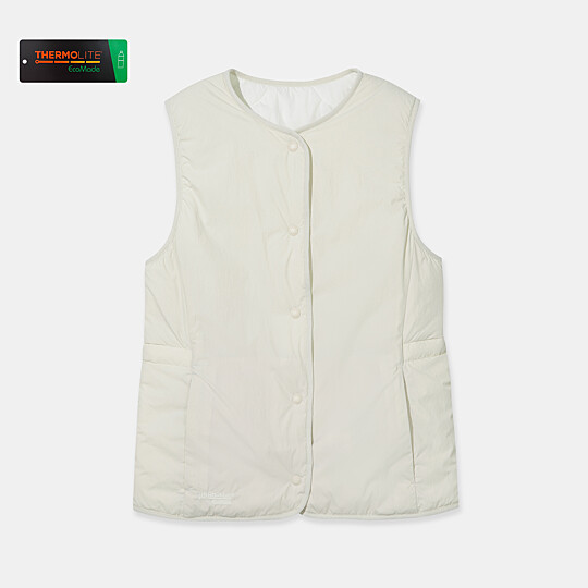 여성 써모퍼프 리버서블 패딩 베스트 