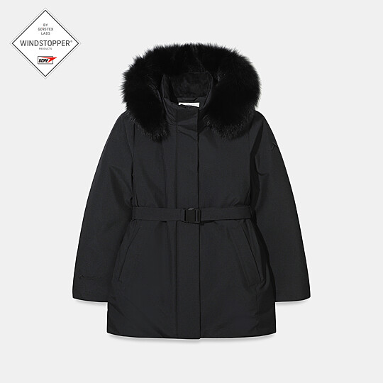 여성 아르테 윈드스토퍼 미드 다운 자켓