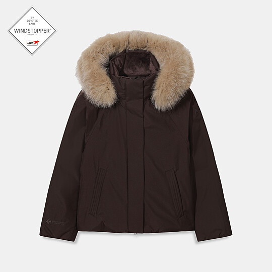 여성 아르테 윈드스토퍼 숏 다운 자켓