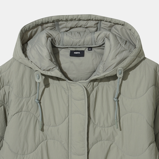 여성 써모퍼프 후드 패딩자켓