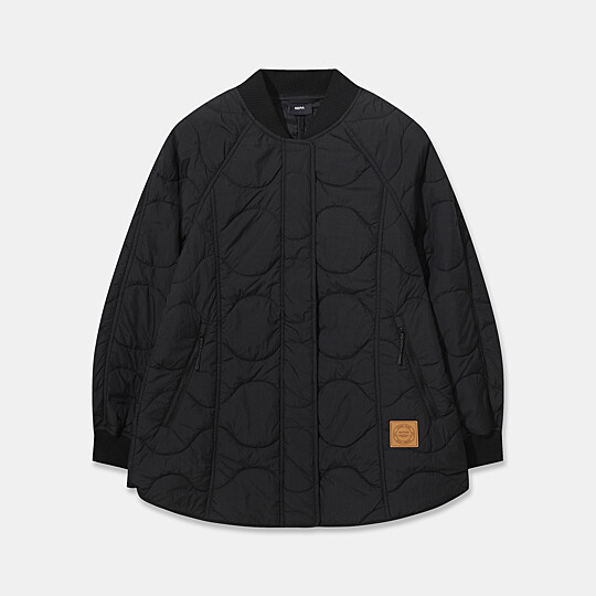 여성 써모퍼프 미드 봄버 패딩자켓