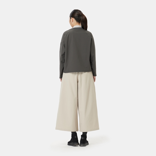 여성 컴포 웜 세미 크롭 맨투맨