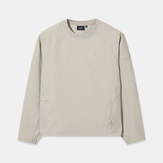 여성 컴포 웜 세미 크롭 맨투맨