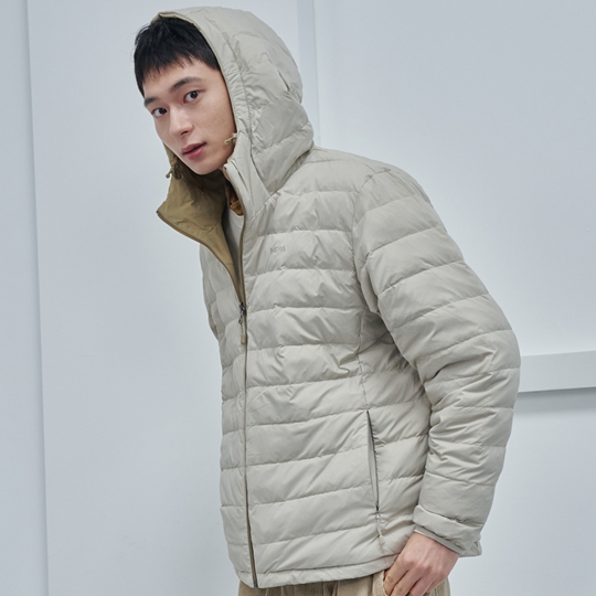 남성 리브 리버서블 경량 다운자켓
