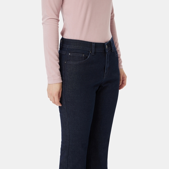 여성 데님 본딩 부츠컷 팬츠 