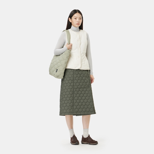 여성 써모퍼프 패딩 스커트