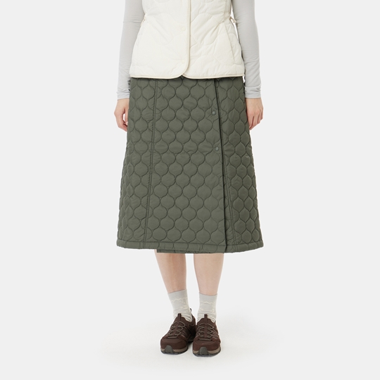 여성 써모퍼프 패딩 스커트