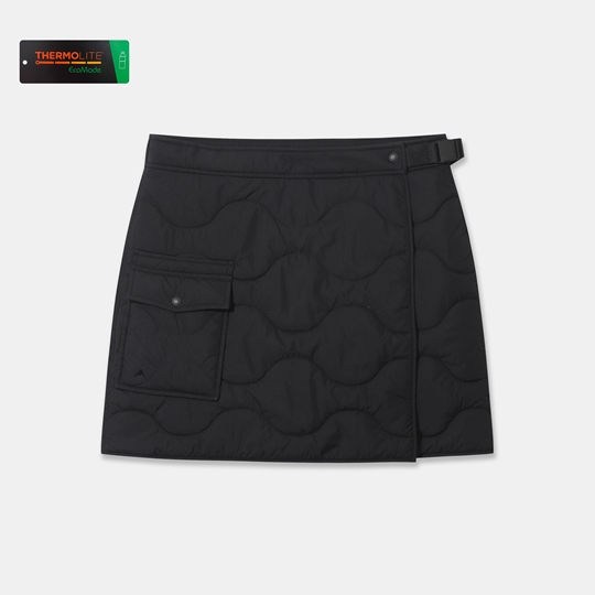 여성 써모퍼프 패딩 미니 스커트