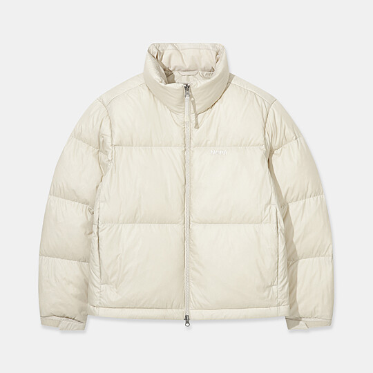 여성 사이폰 푸퍼 숏 다운자켓