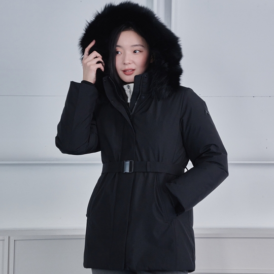 여성 아르테 윈드스토퍼 미드 다운 자켓