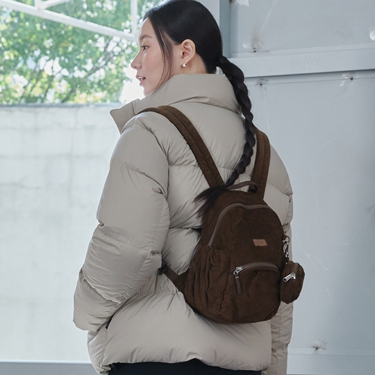 끌레오 코듀로이 미니 백팩