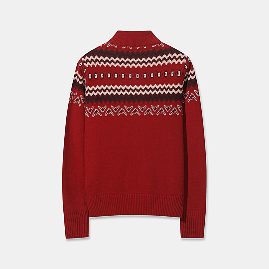 여성 노르딕 라운드 스웨터