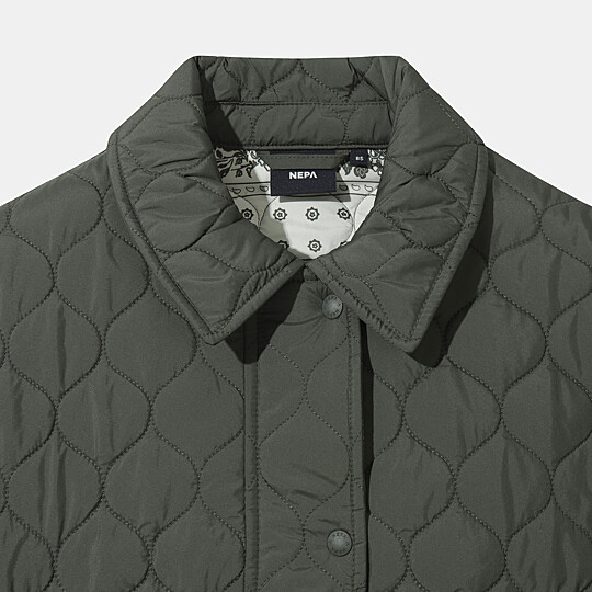 여성 써모퍼프 러플 패딩자켓