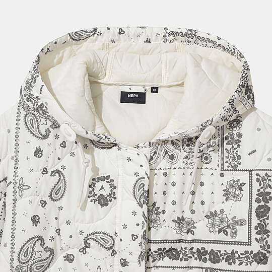 여성 써모퍼프 후드 패딩자켓