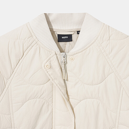 여성 써모퍼프 미드 봄버 패딩자켓