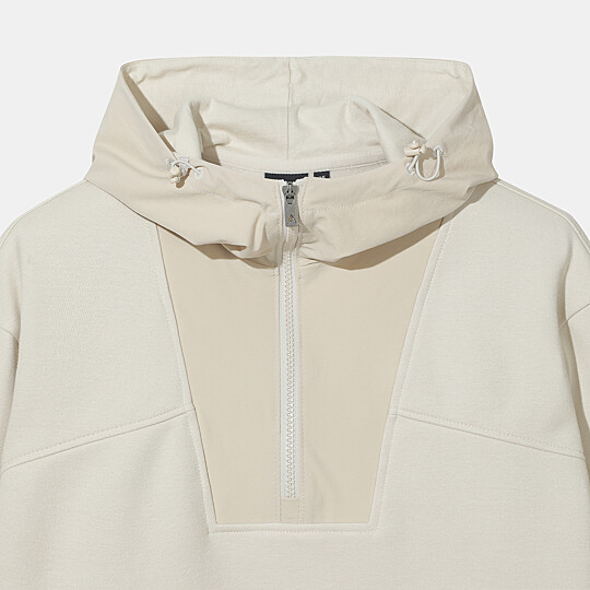 여성 그린마인드 하이브리드 후드 풀오버