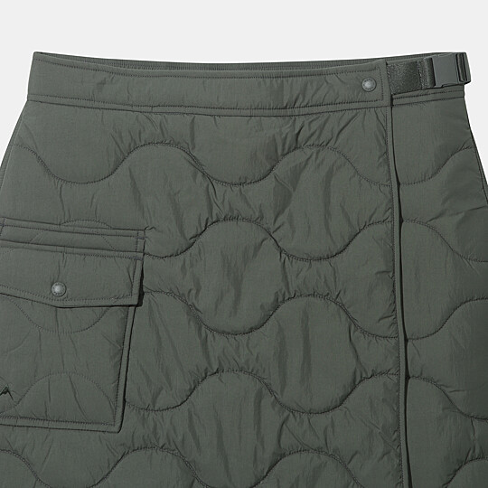 여성 써모퍼프 패딩 미니 스커트