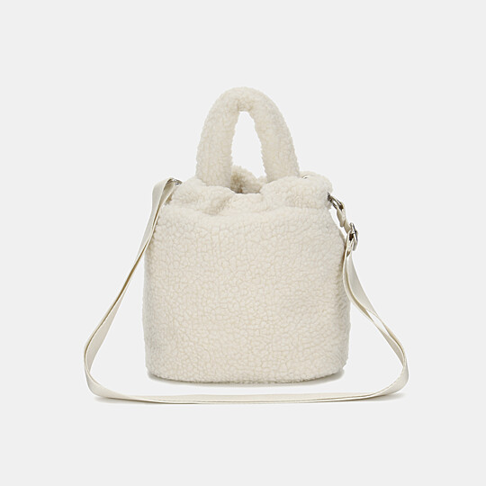 플러피 보아 버킷백