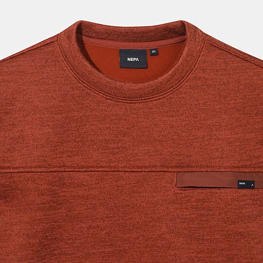 공용 필라토 플리스 맨투맨