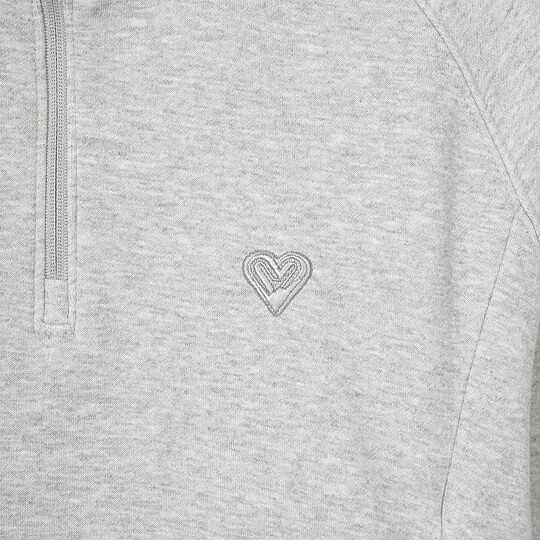 여성 그린마인드 에센셜 반집업 맨투맨 티셔츠